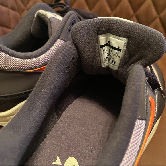 Men's Nike Air Max Sneakers - Gray and Orange - Picture 12 of 13